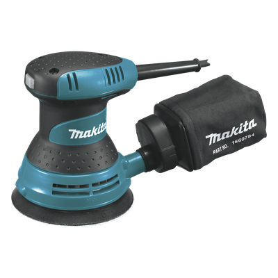 MAKITA - Lijadora Orbital / 5" / 3.0 A / 12,000 OPM / 1/8" Órbita / 2.9 lbs / Sistema de Polvo