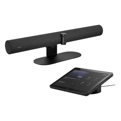 JABRA - Sistema de Videoconferencia Todo en Uno / Cobertura Panorámica 180° / Triple Cámara 4K / Audio con 8 Micrófonos / Pantalla Táctil 10.1" / Zoom Digital 6x