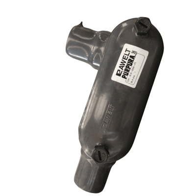 RAWELT - Caja Ovalada tipo LR con Recubrimiento Exterior de PVC de 1/2" (12.7 mm).