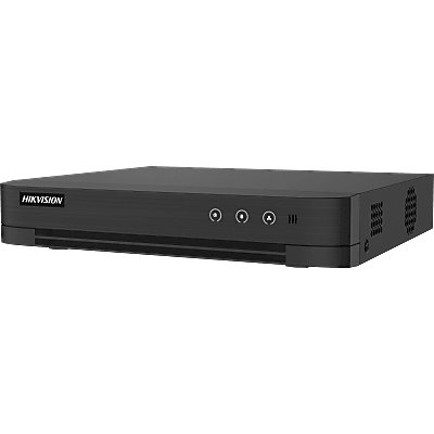 HIKVISION - DVR 4 Canales TURBOHD + 4 Canales IP / 8 Megapixel (4K) / Audio Bidireccional / GUANLAN / Reconocimiento Facial / ACUSEARCH / 1 Bahia de Disco Duro / Salida de Video en 4K / H.265+