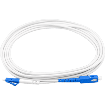 LINKEDPRO BY EPCOM - Jumper de Fibra Óptica / Monomodo G.657A2 / Simplex / SC/UPC a LC/UPC / 3.0 mm / 2 m (6.56 ft) / Blanco