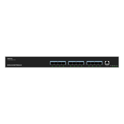 GRANDSTREAM - Switch de Agregación Capa 3 / 12 Puertos 10Gigabit SFP+ / Capacidad 240 Gbps / Stacking 4 Unidades / QoS Avanzada / Dual Stack IPv4/IPv6