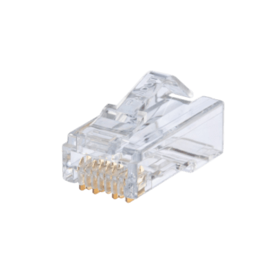 PANDUIT - Conector RJ45 Cat6A / 10GBASE-T / 23 AWG / Cable Plenum / PoE++ 100W / 2500 Ciclos / Chapado Oro 50 μm / Paquete 100 Piezas