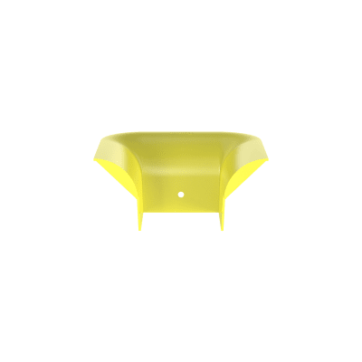 PANDUIT - Accesorio de Control de Radio de Curvatura, Para Bajadas de Cable con Canaletas FiberRunner 4x4, Color Amarillo