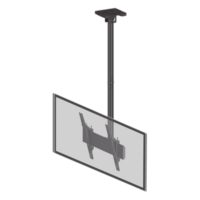 EPCOM INDUSTRIAL - Soporte de Techo para Pantalla / 32" a 75" / VESA 100x100 a 400x400 / Carga Máxima 50 kg (110 lbs) / Inclinación y Rotación