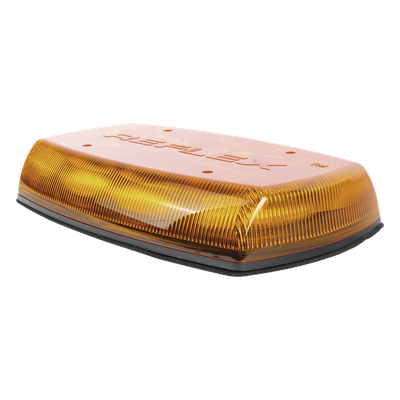 ECCO - Mini Barra de Luces LED / 18 LEDs Ámbar / 18 Patrones de Destello / IP65 / 12-24 VCC / 35 W / -30°C a 50°C