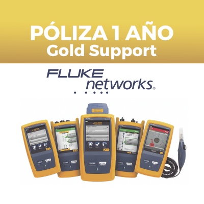 FLUKE NETWORKS - Poliza de 1 Año de Soporte Gold Para Calificador de Red LinkIQ
