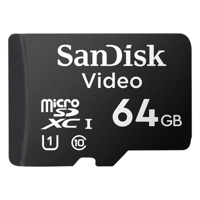 SANDISK - Memoria microSD / 64GB / Alta Resistencia / Videovigilancia / Clase 10 / -25°C a 85°C / 32 TBW