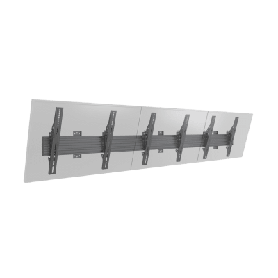 EPCOM INDUSTRIAL - Soporte de Pared para TV / Riel Triple 400T / Capacidad 110 lbs (50 kg) / Compatible 32"-65" / VESA 100x100-600x400 mm / Ajuste Ángulo 5°-15° / Montaje Profesional