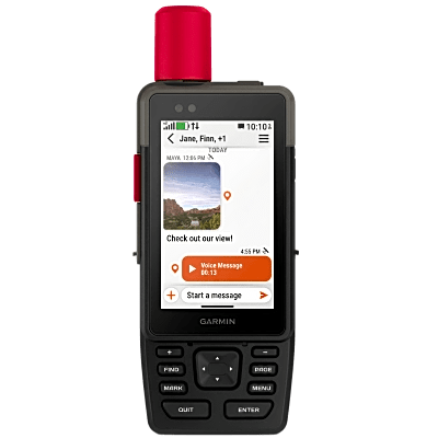 GARMIN - GPS Táctico Multifuncional H1i Plus / Pantalla TFT Transflectiva 3.5" / Multibanda / GPS+Galileo+BeiDou+QZSS+IRNSS / Cámaras Frontal 5MP + Trasera 8MP / IP67 MIL-STD-810 / Batería 48h inReach / 64GB Memoria