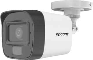 EPCOM PROFESSIONAL - [Dual Light] Bala TurboHD 2 Megapíxel (1080p) / Gran angular 101° / Exterior IP67 / Lente 2.8 mm / 30mts de IR + 20mts luz blanca / Microfono Interconstruido