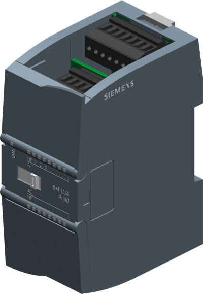 SIEMENS - Módulo Analógico SIMATIC S7-1200 / 4 Entradas Analógicas 13-bit / 2 Salidas Analógicas 14-bit / +/-10V 0-20mA / IP20 / Certificaciones Industriales