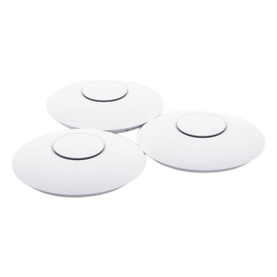 UBIQUITI - Paquete de 3 Access Point UniFi 802.11ac Wave 2, MU-MIMO4X4 con antena Beamforming, hasta 1.7 Gbps, para interior PoE 802.3af, soporta 200 clientes, No incluyen PoE&acute;s