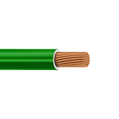 INDIANA - (SLY311) Cable Eléctrico de Cobre Recubierto THW-LS Calibre 12 AWG 19 Hilos Color Verde (100 Metros (328.08 Pies))