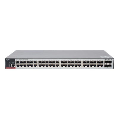 RUIJIE - Switch Administrable L2+ / 48 Puertos Gigabit / 4 Uplink SFP 2.5G / 116 Gbps / 1U Rack
