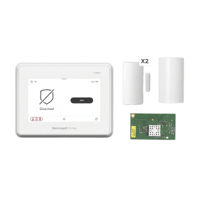 HONEYWELL HOME RESIDEO - Kit de Panel de Alarma PROA7FA con Pantalla Touch de 7" / Módulo WiFi + Z-Wave / Sensor PIR / 2 Contactos Magnéticos