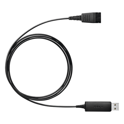 JABRA - Adaptador USB a QD / Plug and Play / DSP con Filtrado de Ruido / Cumplimiento Normativa Europea 2003/10/EC