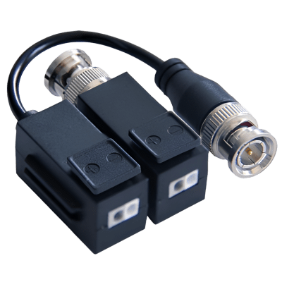 HIKVISION - Kit de Transceptor (Balluns) TURBOHD con Boton Push / Hasta 8 MP (4K) / 100% Cobre / Soporta HD-TVI / AHD / CVI / CVBS / Audio por Coaxitron / Datos para Menu de Configurar de Cámaras
