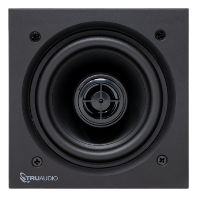TRUAUDIO - Altavoz de techo de 2 vías / Woofer 4in (10.16cm) / Tweeter 0.5in (1.27cm) / 5-50W / 8Ω