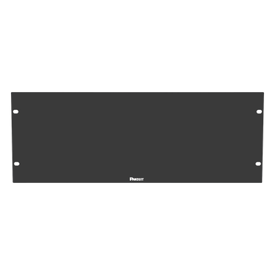 PANDUIT - Tapa Ciega para Rack / 19in / 4UR / Acero / Plano / Negro / 1.58 x 0.58 ft