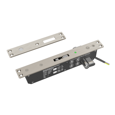 ACCESSPRO - Cerradura eléctrica para puertas corredizas tipo gancho / apertura con llave ambos lados / IP65