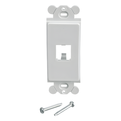 PANDUIT - Marco de Módulo / 1 Espacio Mini-Com / Para Placa Frontal GFCI / Color Blanco