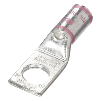 PANDUIT - Zapata de Compresión / Calibre 1/0 AWG / Barreno 1/2 pulgada / Acero Galvanizado / 1 Orificio / Talón para Mirilla