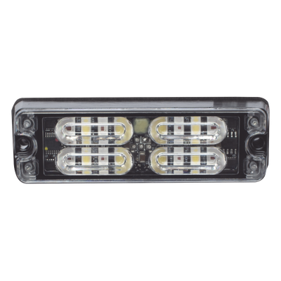 ECCO - Luz de Advertencia LED de Montaje en Superficie / 12 LEDs de 1 W / 36 Patrones de Destello / IP67 / SAE Clase I / 0.5 Pulgadas de Profundidad