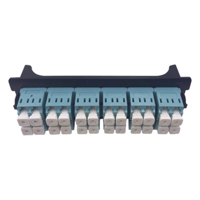LINKEDPRO BY EPCOM - Placa Acopladora / 12 Puertos LC Duplex / Fibra Multimodo / Compatible ODF-8024