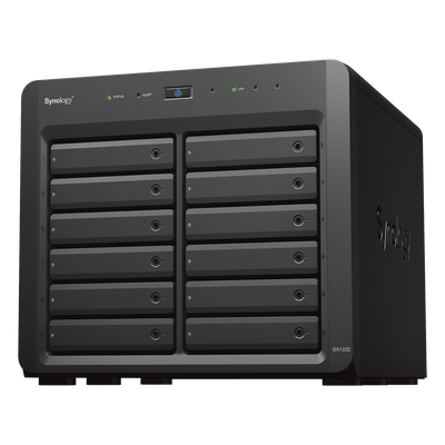 SYNOLOGY - Unidad de Expansión / 12 Bahías HDD/SSD SATA / Intercambio en Caliente / Puerto Mini-SAS HD / Diseño Escritorio