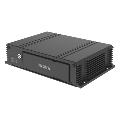 HIKVISION - Grabador de Video Móvil AE-MD5043-SD Series / 4 Canales HDTVI-AHD-CVBS / SD Card Hasta 256 GB / 4G Integrado / GPS y GLONASS / Chasis de Aluminio Sin Ventilador / Compatible con H.264 y H.265