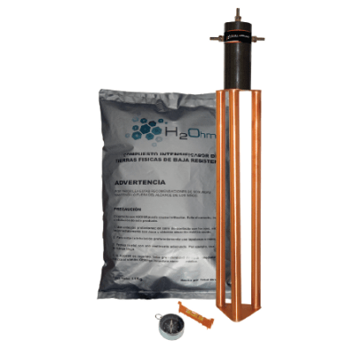 TOTAL GROUND - Electrodo para corriente máxima de 30 Amp. con Filtro y Compuesto H2Ohm.