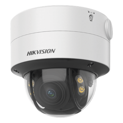 HIKVISION - Cámara Domo IP / 4 Megapixel / ColorVu 24/7 / Lente 2.8-12 mm / Luz Blanca 40 m (131.2 ft) / WDR 130 dB / AcuSense / IP67 / IK10