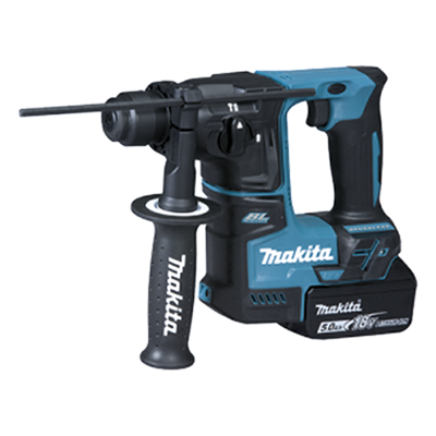 MAKITA - Martillo rotatorio inalámbrico / 17 mm (11/16") / Motor BL sin carbones / 18V LXT / SDS-PLUS / 2,1 kg