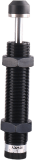 TITAN-AUTOMATION - Amortiguador Industrial Ajustable Tipo AD / M25x1.5 / Carrera 25 mm / Montaje Roscado / Aplicaciones de Alta Carga / Resistente a Impactos Severos