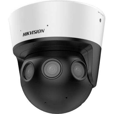 HIKVISION - PanoVu Series / Vista Panorámica 180° / 32 Megapixel en Total / 4 Lentes 2.8 mm (4 Lentes 8 Megapixel) / 20 mts IR / 2 Micrófonos Integrados / NEMA 4X / DARKFIGHTER / Exterior IP67 / IK10 / 12 Vcc / PoE+ / Micro SD