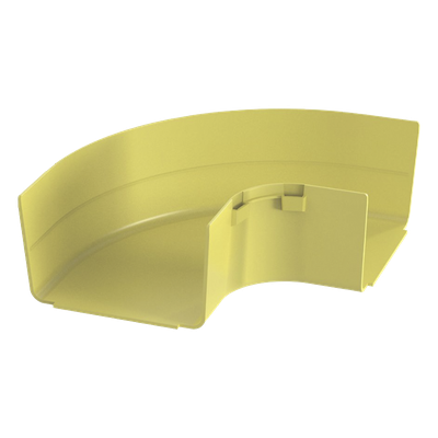 PANDUIT - Ángulo Recto Horizontal / 90° / Para Canaleta 6x4 / Radio de Curvatura 50.8 mm / Color Amarillo / ABS 94V-0