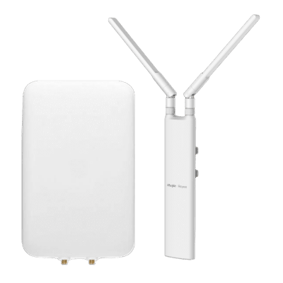 RUIJIE - Punto de Acceso Mesh para Exterior, Wi-Fi 5 802.11ac Sectorial 90° IP65, Compacto con Antena Externa