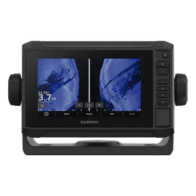 GARMIN - Plotter de Navegación / Pantalla Táctil 6.2" WVGA / GPS Multibanda GLONASS/Galileo/BeiDou / Sonda CHIRP 500 W / ClearVü y SideVü / AIS y DSC / NMEA 2000 / IPX7