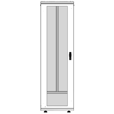 LINKEDPRO - Gabinete Rack 42 Unidades / Piso 19 Pulgadas / Puerta Cristal Templado / Capacidad Carga 1000 Kg / Acero Calibres 16-18-20 / Ventilación Superior / Ruedas y Niveladores / Cerradura Seguridad
