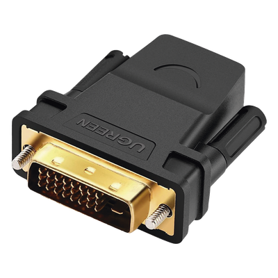 UGREEN - Adaptador DVI Macho a HDMI Hembra / 1080p@60Hz / Conectores Chapados en Oro / 3.28 pies