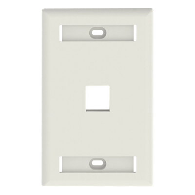 PANDUIT - Placa de Pared Vertical / 1 Puerto Keystone / 69.8 x 114.3 mm / Blanco Mate