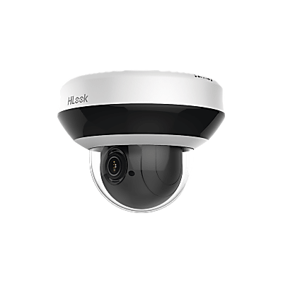 HILOOK BY HIKVISION - Mini Domo PTZ IP 2 Megapixel / 4X Zoom / H.265+ / 20 mts IR EXIR / WDR 120dB / PoE / IK10 / Exterior IP66 / Ultra Baja Iluminación / Micrófono Integrado / PoE