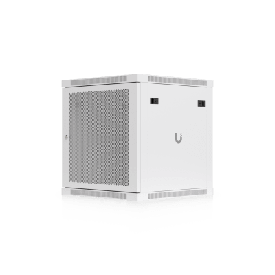 UBIQUITI - UACC Rack Cabinet 12U (598 x 600 mm) - Gabinete Cerrado para Montaje en Pared con Puerta Frontal Perforada, Totalmente Ensamblado con Ventiladores Integrados y Paneles Removibles