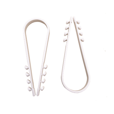 LINKEDPRO - Clips Sujetadores de Plástico / 100 Piezas / Diámetro 19 a 25 mm / Fijación en Pared / UTP, Coaxial y Eléctrico
