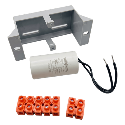 ACCESSPRO - Capacitor de Arranque / 20 µF / 450 VAC / Con Holder / Para Barreras de Acceso Vehicular