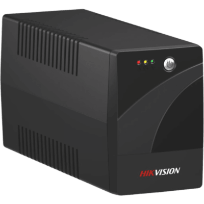 HIKVISION - UPS de 600 VA / 360W / 6 Tomas NEMA 5-15R / 4 con Respaldo y 2 sin Respaldo / Entrada 85-150 VCA / Salida 102-132 VCA