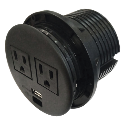 THORSMAN - Multicontactos Empotrable / USB A+C / 10A 1875W / IP00 V0 / 125V~ / -10°C a 40°C