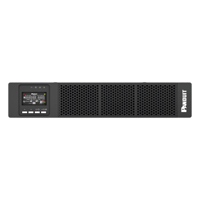 PANDUIT - UPS Online Doble Conversión / 3000 VA / 3000 W / Factor de Potencia 1.0 / 2 UR Rack / 5 Tomas NEMA / Tiempo de Respaldo 14.1 min a Media Carga