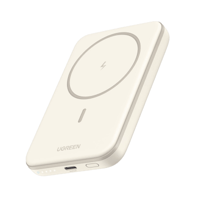 UGREEN - Power Bank MagSafe / 5000 mAh / Carga Inalámbrica 15W / USB-C / Protección Inteligente / 140 g / Compatible iPhone 15/14/13/12